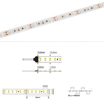 LED strip CC IP20 14,4W/m (24V) - 2700K(10m) CRI>90