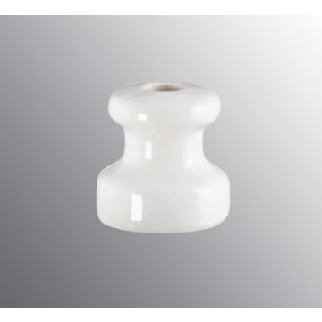 Isolatorknopp, diameter 3,1 cm, Hvit