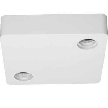 [2] JP SQ2 base med dimbar driver, 16 x 16 cm, Matt hvit