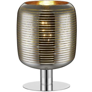 Eryn bordlampe, høyde 28 cm, Krom/Gull