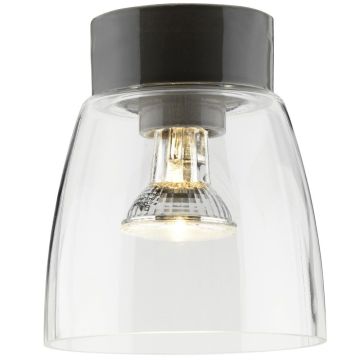 Open Klara taklampe, E27 IP21, diameter 15 cm, Klart glass