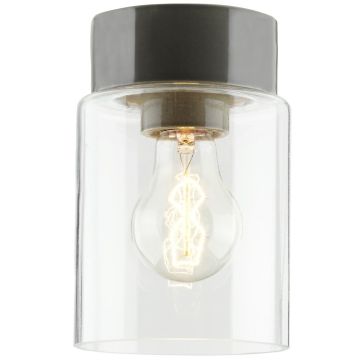 Open Tina taklampe, E27 IP21, diameter 11 cm, Klart glass