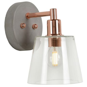 Vitri vegglampe for fast montering, høyde 19 cm