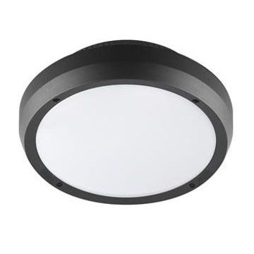 Luno taklampe/vegglampe, 13W LED 3000K 1000lm, Antrasitt, med bevegelsessensor