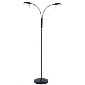Vegas Duo gulvlampe, 2 x 7W LED med dimmer
