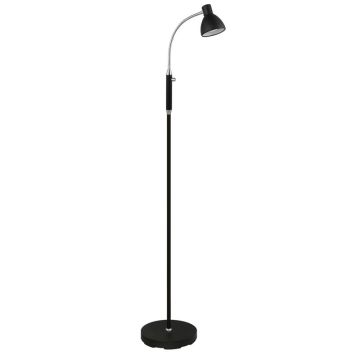 Hudson gulvlampe med dimmer, inkl LED-pære, Sort