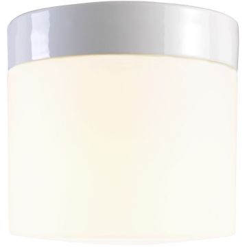 Opus 200/190 taklampe, E27 IP44, Matt opalhvitt glass, Hvit - LAGERSALG
