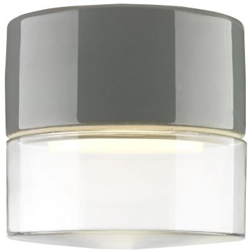 Aton Giza tak-/vegglampe GX53 IP44, diameter 11 cm, Klart glass
