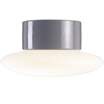 Aton Cairo taklampe IP44, diameter 20 cm, Matt opalhvitt glass
