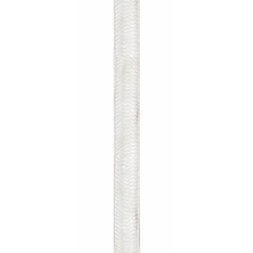 Stofftrukket 2 x 0,75 ledning, 25 meter, Hvit (begrenset antall)