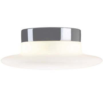 Aton Cairo taklampe IP44, diameter 34 cm, Matt opalhvitt glass