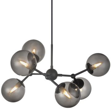 Atom lysekrone, diameter 57 cm, Røykfarget - LAGERSALG