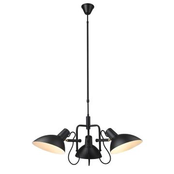 Metropole lysekrone, diameter 73 cm, Sort