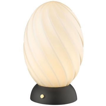 Twist Oval bordlampe, høyde 22 cm