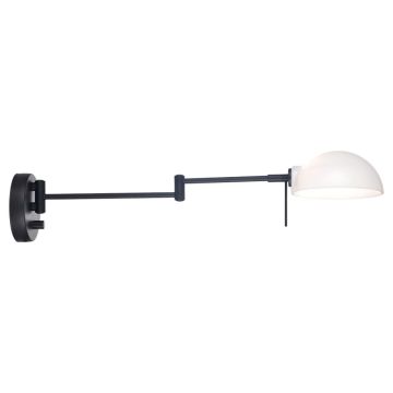 Kjøbenhavn vegglampe, diameter 15 cm, 20-60 cm, Opalt glass