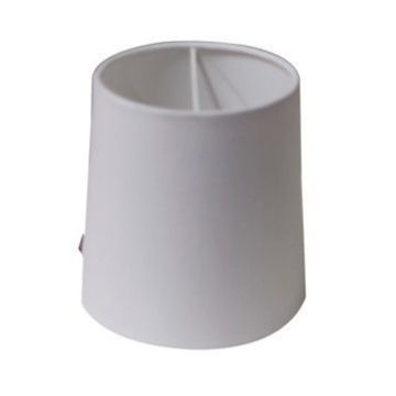 Solid lampeskjerm, diameter 15 cm, Hvit