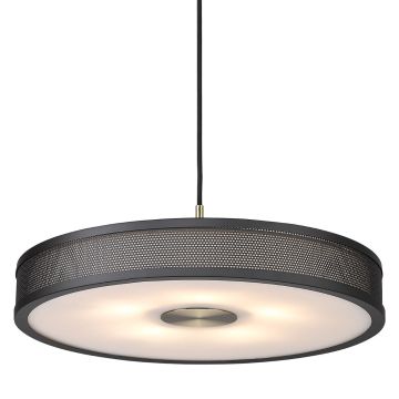 Frame takpendel, Antikk messing, 250 cm ledning, diameter 43 cm, Sort