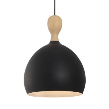 Dueodde takpendel metall / tre, diameter 30 cm, Sort