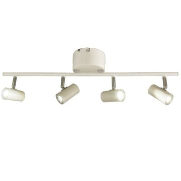 Gusto 4 spotskinne, dimbar LED 3000K 4x400lm, Hvit