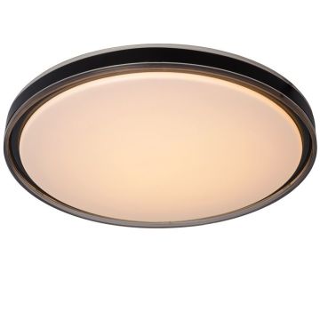 Silas taklampe, diameter 48 cm, LED36W 2700K 2880lm, Sort/Røykfarget, Stepdimmer