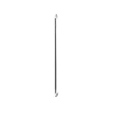 Veggfeste, høyde 120 cm, polert aluminium