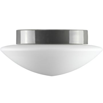 Contrast Solhem taklampe E27 IP44, diameter 29 cm, Matt opalhvitt glass