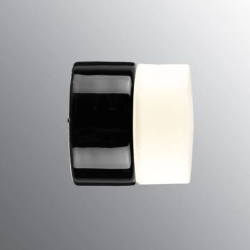 Opus Badstu 100/100 vegglampe G9 IP44, Matt opalhvitt glass