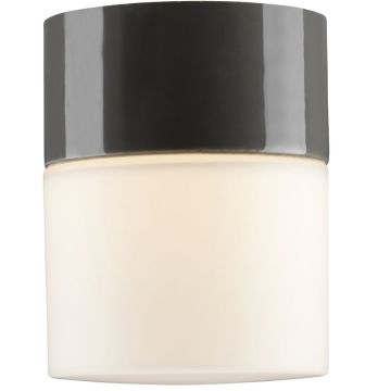 Opus 100/125 taklampe G9 IP44, Matt opalhvitt glass