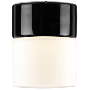 Opus 100/125 taklampe, dimbar 8W LED 800lm 3000K IP44, Matt opalhvitt glass