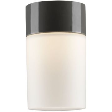Opus 100/175 taklampe E27 IP44, Matt opalhvitt glass