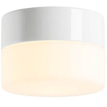 Opus 140/100 taklampe GX53 IP44, Matt opalhvitt glass