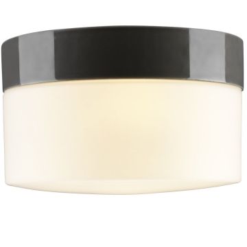 Opus 200/135 taklampe E27 IP44, Matt opalhvitt glass