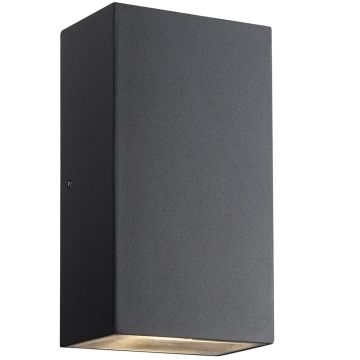 Rold vegglampe, 10W LED, Flat, høyde 16 cm