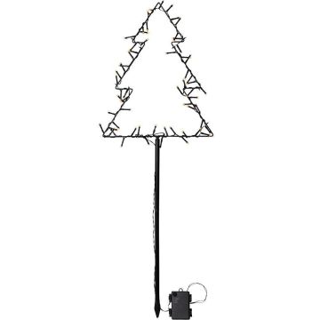 Spiky tre utendørs dekorasjon 90 cm for batteri, med timer (begrenset antall)
