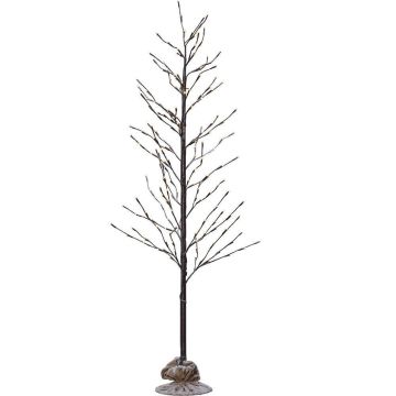 Tobby Tre, høyde 180 cm, varmhvit LED (x248), Brun
