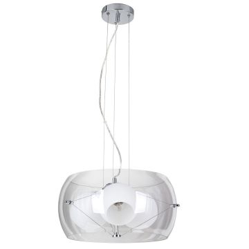 Lola takpendel, diameter 42 cm, Krom / Hvit (begrenset antall)