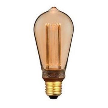 Lanterne E27 ST64 LED 5W 200lm 1800K Rav, Integrert step-dimmer