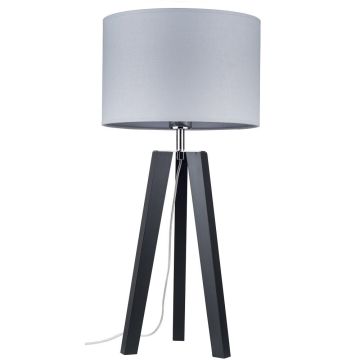 Lotta bordlampe, høyde 65 cm, Sort / Grå tekstil (begrenset antall)