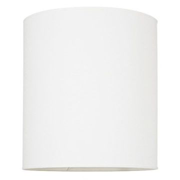 9988 Lampeskjerm, høyde 44 cm, diameter 40 cm, Lin, Hvit