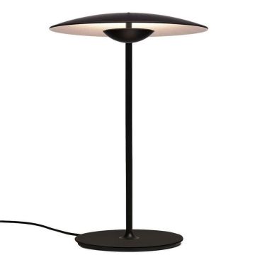 Ginger S bordlampe med dimmer, LED 2700K 1066lm, høyde 46 cm, Wenge / Hvit innside