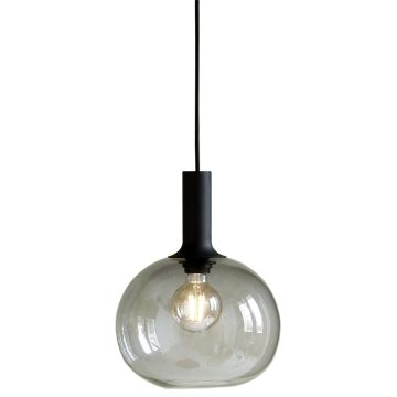 Alton takpendel, diameter 25 cm, 3 meter ledning, Sort / Røykfarget
