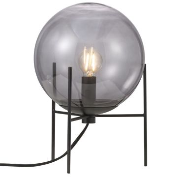 Alton bordlampe, høyde 29 cm, Sort / Røykfarget