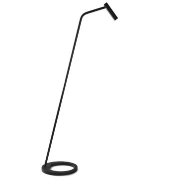 Antidark gulvlampe F1, høyde 110 cm, Sort