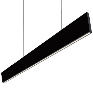 Supreme pendelskinne, dimbar LED 2700K CRI90, 2700lm, 146 cm, Sort