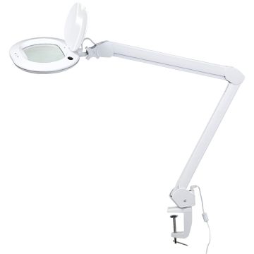 Tibro lupelampe med bordfeste, 12W LED 3000K 1140lm, 120 cm, med dimmer