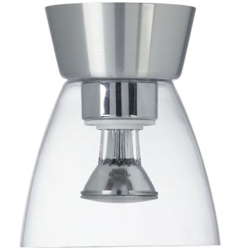 Bizzo P2237 taklampe, Klart glass, Aluminium - LAGERSALG