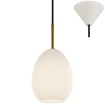 Bodø takpendel, diameter 14 cm, Opalhvit