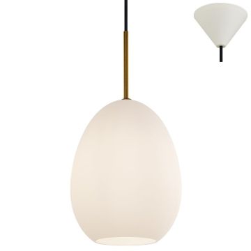 Bodø takpendel, diameter 20 cm, Opalhvit