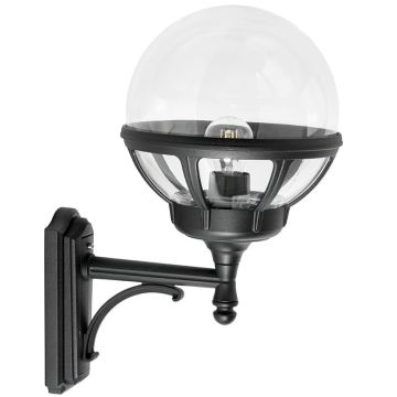 Bologna 360 vegglampe, klar kuppel