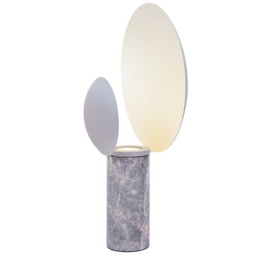 Caché bordlampe, høyde 49 cm, Matt grå